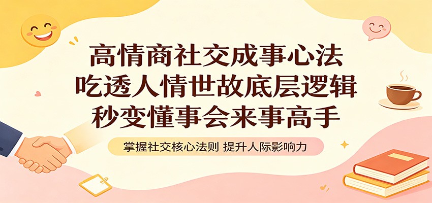高情商社交成事心法:吃透人情世故底层逻辑,秒变懂事会来事高手-蜗牛学社
