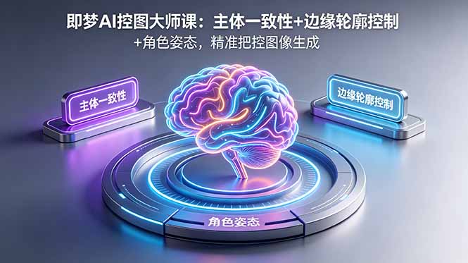 即梦AI控图大师课:主体一致性+边缘轮廓控制+角色姿态,精准把控图像生成-蜗牛学社
