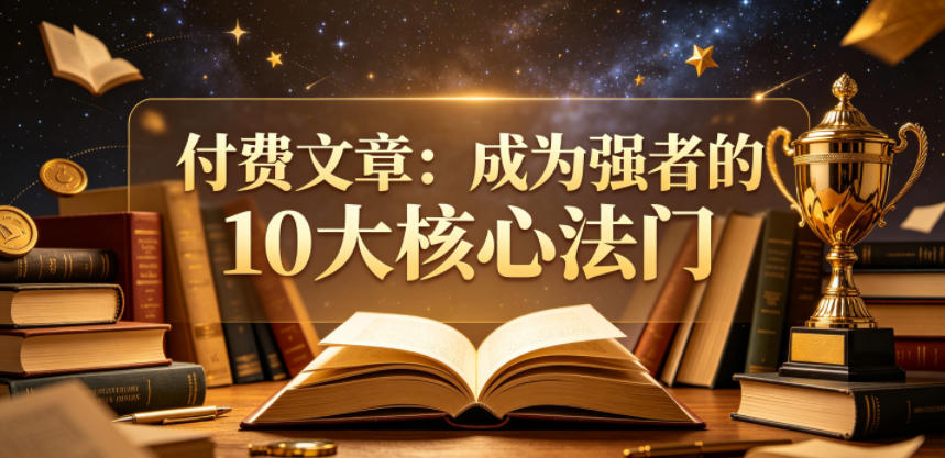 付费文章:成为强者的10大核心法门-蜗牛学社