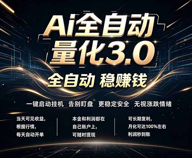 EA黄金量化,全天无人值守,24小时不停干,小白轻松操作,日入1000+-蜗牛学社