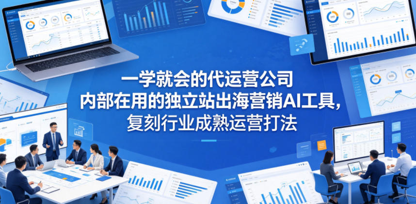 一学就会的代运营公司内部在用的独立站出海营销AI工具，复刻行业成熟运营打法-蜗牛学社