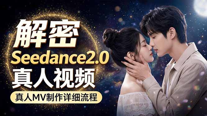 Seedance 2.0电影级真人 MV全流程拆解:提示词、运镜、粒子特效,手把手实操-蜗牛学社