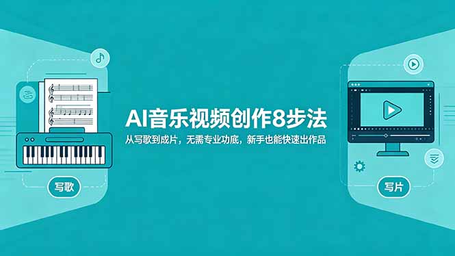 AI音乐视频创作8步法:从写歌到成片,无需专业功底,新手也能快速出作品-蜗牛学社