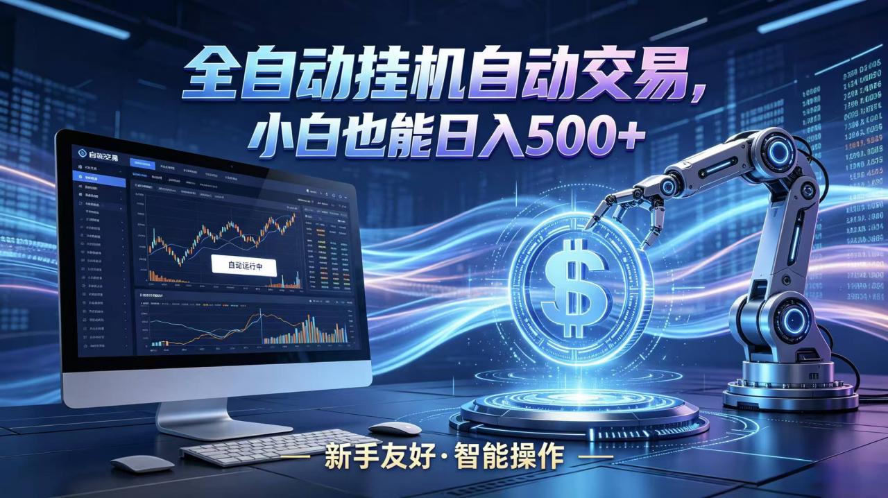 全新智能化交易助手,傻瓜式操作,小白也能快速上手,轻松实现日入500+-蜗牛学社