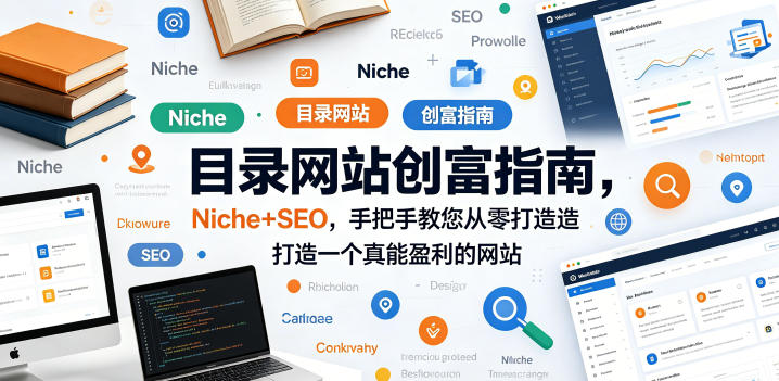 目录网站创富指南,Niche+SEO,手把手教您从零打造打造一个真能盈利的网站【原创双语字幕】-蜗牛学社