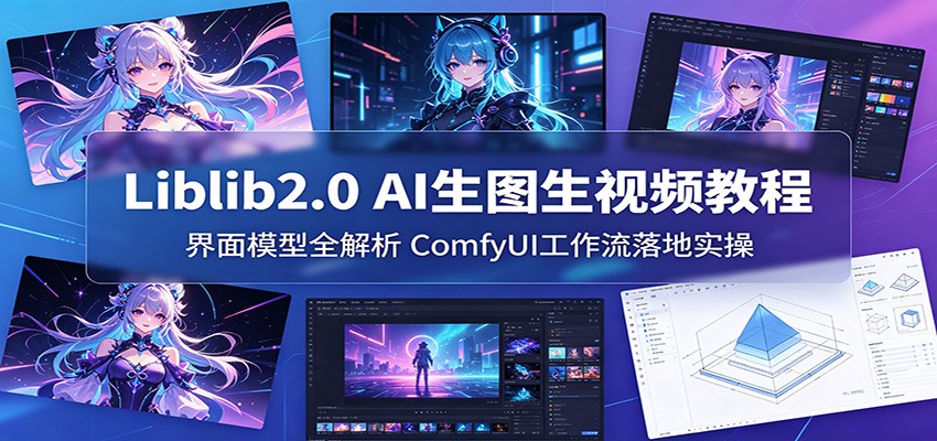 Liblib2.0 AI生图生视频教程:界面模型全解析,ComfyUI工作流落地实操-蜗牛学社