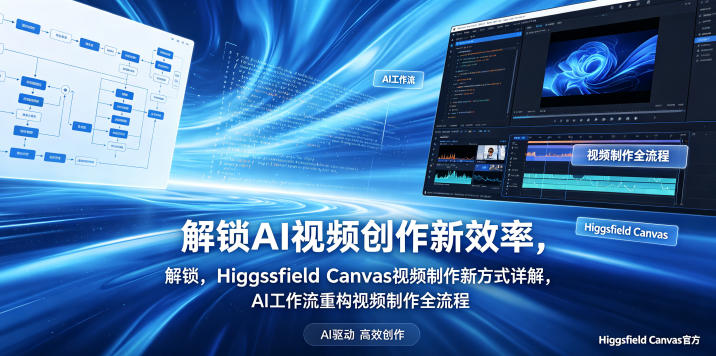 解锁AI视频创作新效率，Higgsfield Canvas视频制作新方式详解，AI工作流重构视频制作全流程-蜗牛学社