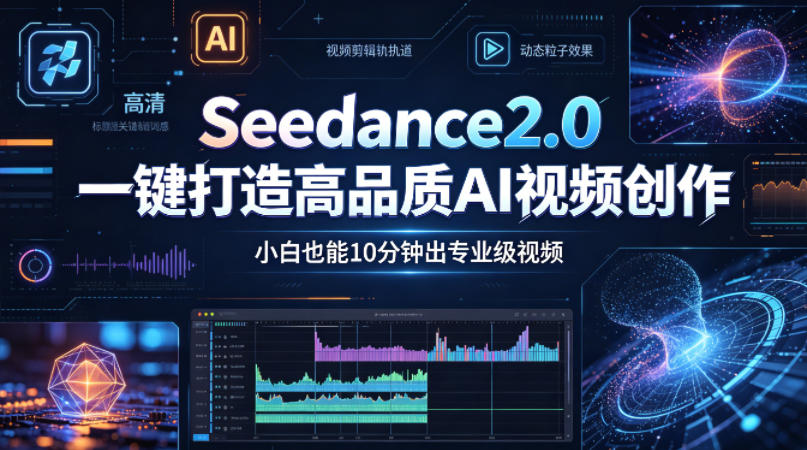 Seedance2.0一键打造高品质AI视频创作,小白也能10分钟出专业级视频-蜗牛学社