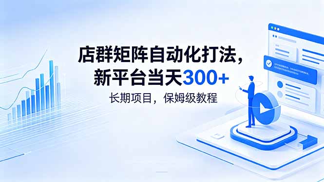 店群矩阵自动化打法,新平台当天300+,长期项目,保姆级教程-蜗牛学社