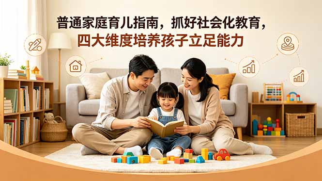 付费文章：普通家庭育儿指南，抓好社会化教育，四大维度培养孩子立足能力-蜗牛学社