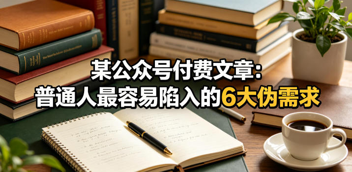 某公众号付费文章:普通人最容易陷入的6大伪需求-蜗牛学社