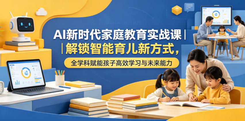 AI新时代家庭教育实战课|解锁智能育儿新方式,全学科赋能孩子高效学习与未来能力-蜗牛学社