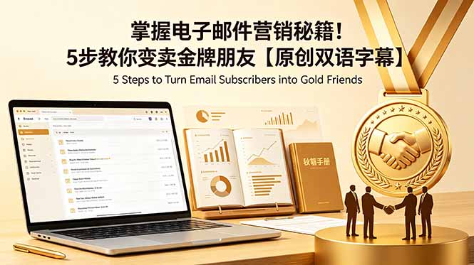 掌握电子邮件营销秘籍!5步教你变卖金牌朋友【原创双语字幕】-蜗牛学社