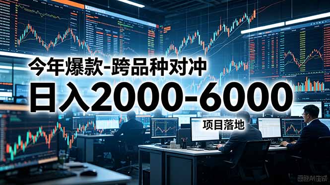 今年爆款-跨品种对冲日入2000-6000,项目落地!-蜗牛学社