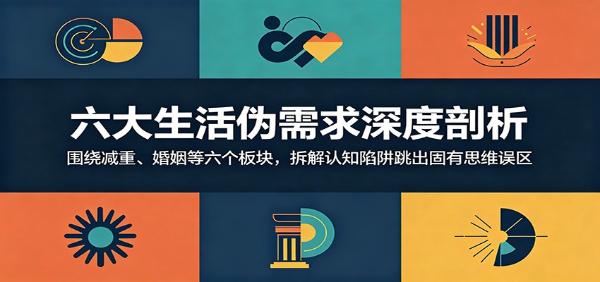 六大生活伪需求深度剖析：围绕减重、婚姻等六个板块，拆解认知陷阱跳出固有思维误区-蜗牛学社