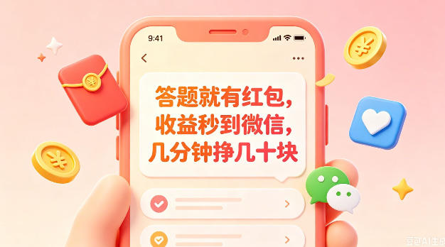 答题就有红包,收益秒到微信,几分钟挣几十块,学生党上班族宝妈都可以玩【揭秘】-蜗牛学社