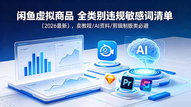 闲鱼虚拟商品 全类别违规敏感词清单(2026最新-蜗牛学社
