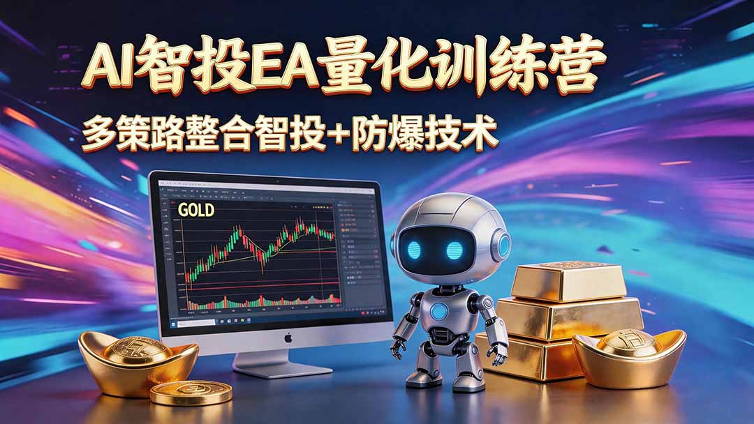 AI智投EA量化运营技术,自动化黄金操盘技术,小白也可以轻松上手日入1000+-蜗牛学社