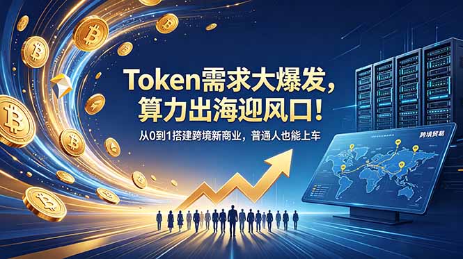 Token需求大爆发,算力出海迎风口!从0到1搭建跨境新商业,普通人也能上车-蜗牛学社