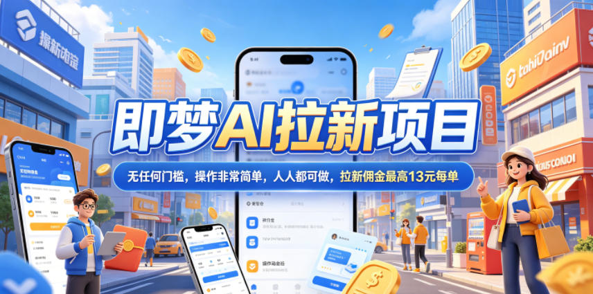 2026年即梦AI拉新项目最新玩法，无任何门槛，操作非常简单，人人都可做，拉新佣金最高13米每单(更新6月24日)-蜗牛学社