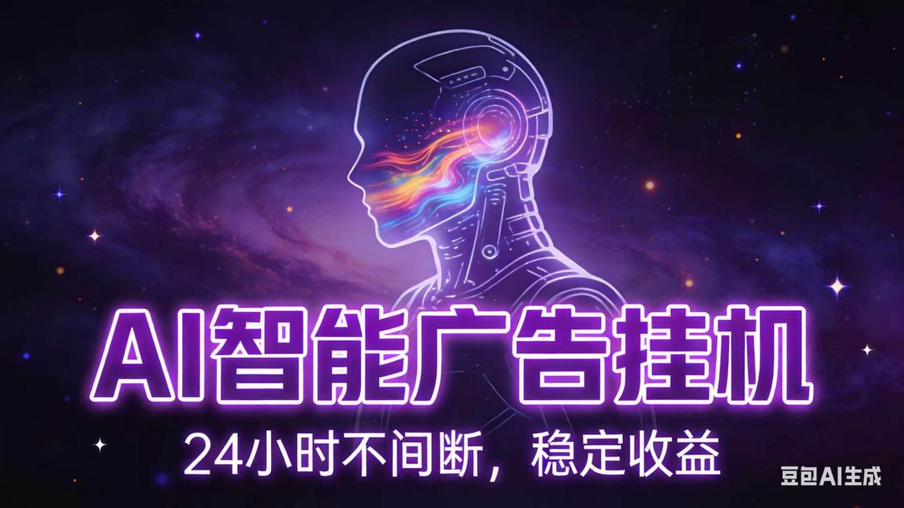 AI智能广告全自动挂机，全自动化运行，适合小白，宝妈，有主业人群，全程扶持搭健一套流程-蜗牛学社