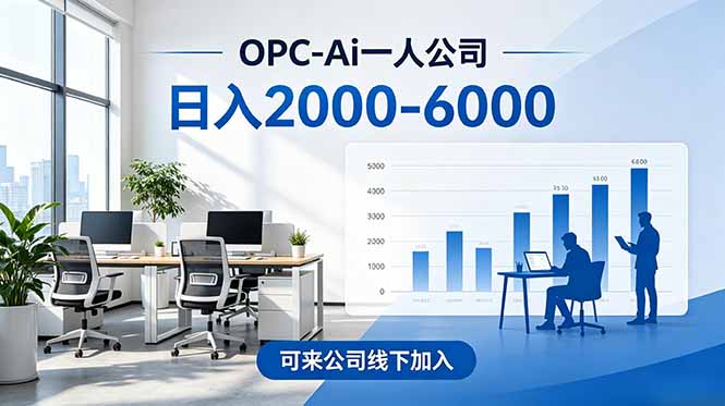 2026创业新风口—OPC一人公司模式震撼首发!日收益2000-6000+,项目绿色长久,安全稳健,合…-蜗牛学社