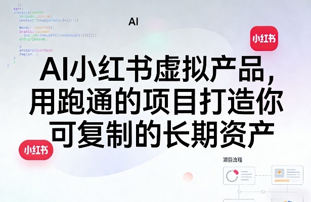 AI小红书虚拟产品，用跑通的项目打造你可复制的长期资产(更新)-蜗牛学社