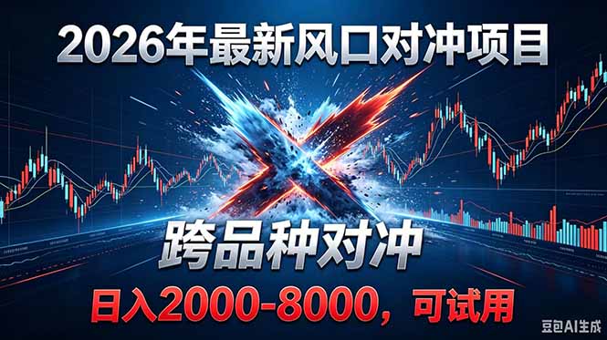2026创业新风口!最新对冲!跨品种对冲!日收益2000-6000+-蜗牛学社