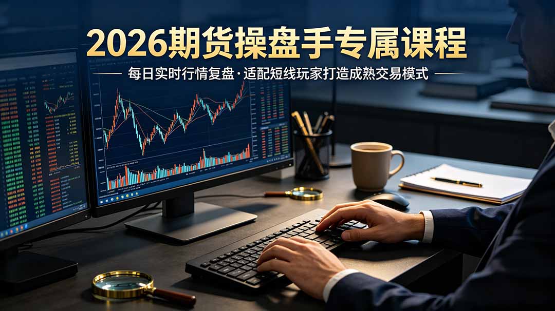 2026期货操盘手专属课程-更新7月11,每日实时行情复盘,适配短线玩家打造成熟交易模式-冒泡网