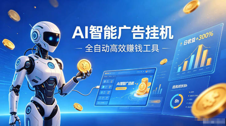 AI智能广告挂G,在家自动賺收益,全程无需人工操作、不用直播、不用拉人【揭秘】-冒泡网