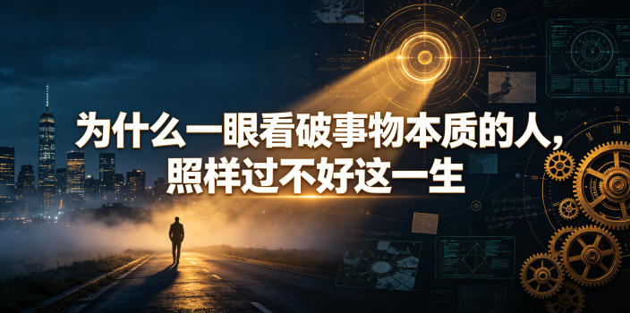 付费文章:为什么一眼看破事物本质的人,照样过不好这一生-蜗牛学社